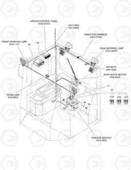 1400 ELECTRIC PARTS(3)-CABIN MEGA400-V FACE LIFT, Doosan