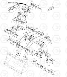 2100 LOADER ARM MEGA400-V FACE LIFT, Doosan