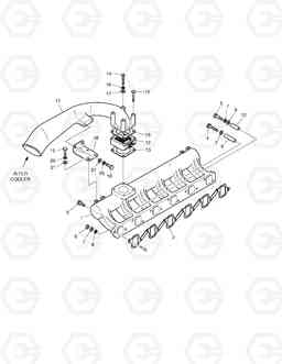 250 INTAKE MANIFOLD MEGA400-V FACE LIFT, Doosan