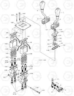 3540 REMOTE CONTROL VALVE-2 LEVER MEGA400-V FACE LIFT, Doosan