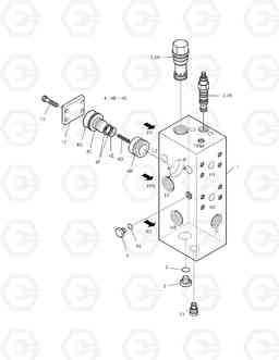 3590 UNLOADER VALVE MEGA400-V FACE LIFT, Doosan