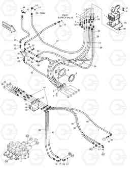 5510 PILOT PIPING (FNR LEVER - 2 SPOOL) MEGA400-V FACE LIFT, Doosan