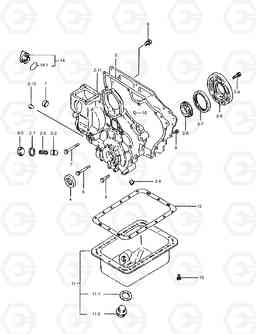 012 OIL PAN & GEAR CASE SOLAR 018VT, Doosan