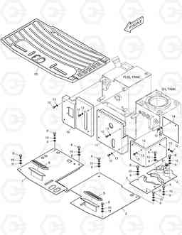 1410 FLOOR PLATE SOLAR 018VT, Doosan