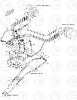 2170 TRAVELING PIPING - VARIABLE TRACK SOLAR 018VT, Doosan