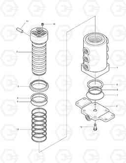 4260 CENTER JOINT - FIXED TRACK SOLAR 018VT, Doosan