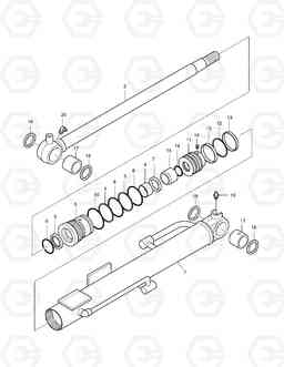 4350 BOOM CYLINDER - LOCK VALVE SOLAR 018VT, Doosan