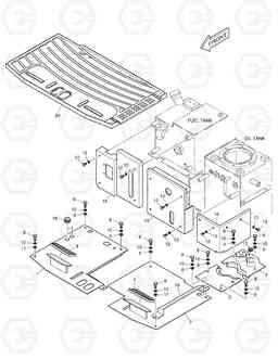 6150 FLOOR PLATE - CABIN SOLAR 018VT, Doosan