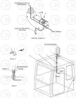 6200 ROTATING BEACON SOLAR 018VT, Doosan