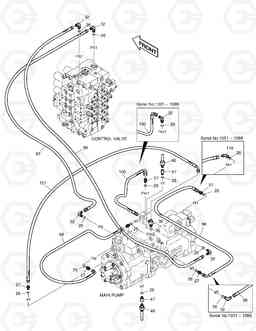 1380 PILOT PIPING(9) SOLAR 450LC-V, Doosan