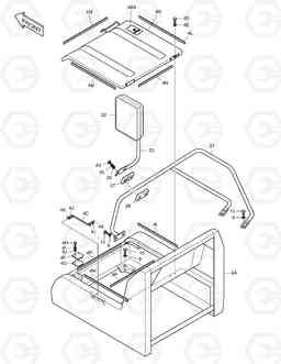 1540 COVER(3) SOLAR 450LC-V, Doosan