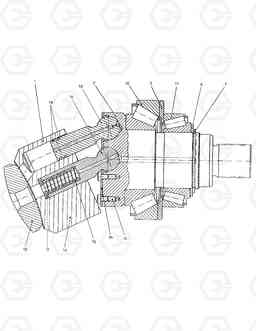 4170 TRAVEL MOTOR-ROTARY GROUP SOLAR 450LC-V, Doosan