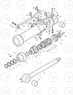 4340 ARM CYLINDER-ARM 2.9m, 2.4m SOLAR 450LC-V, Doosan