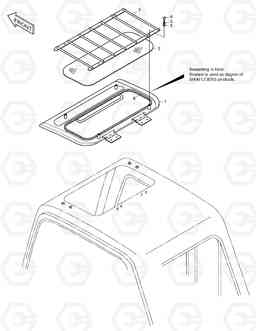6710 SUN ROOF ASS'Y SOLAR 450LC-V, Doosan