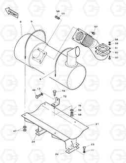 1150 MUFFLER SOLAR 280LC-3(B)   , Doosan