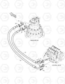 1270 MAIN PIPING(4)-DX28 SOLAR 280LC-3(B)   , Doosan