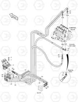 1350 PILOT PIPING(6)-DX28 SOLAR 280LC-3(B)   , Doosan