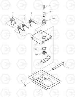 1591 DOOR LOCK-R.H SOLAR 280LC-3(B)   , Doosan