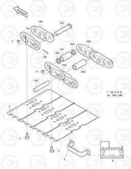 5110 TRACK SHOE-700G SOLAR 280LC-3(B)   , Doosan