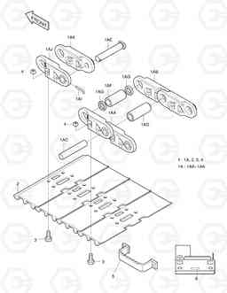 5130 TRACK SHOE-850G SOLAR 280LC-3(B)   , Doosan