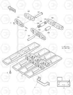 5140 TRACK SHOE-910T SOLAR 280LC-3(B)   , Doosan