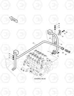 5230 MAIN PIPING FOR BREAKER SOLAR 280LC-3(B)   , Doosan