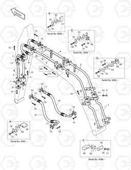 5443 FRONT PIPING FOR BREAKER SOLAR 280LC-3(B)   , Doosan