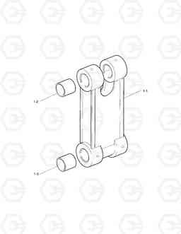 5560 PUSH LINK-FOR EGYPT SOLAR 280LC-3(B)   , Doosan