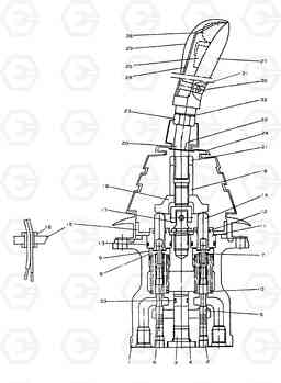 6513 REMOTE CONTROL VALVE(1-2) SOLAR 280LC-3(B)   , Doosan