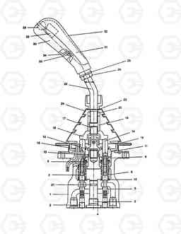 6514 REMOTE CONTROL VALVE(1-3) SOLAR 280LC-3(B)   , Doosan