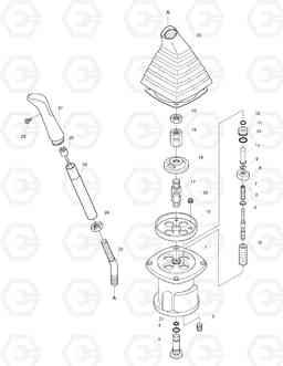 6515 REMOTE CONTROL VALVE(1-4) SOLAR 280LC-3(B)   , Doosan