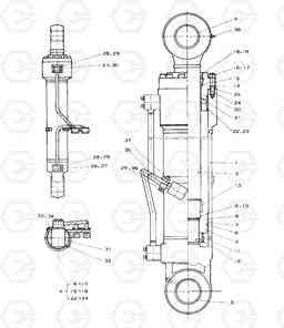 6620 BOOM CYLINDER(R.H) SOLAR 280LC-3(B)   , Doosan