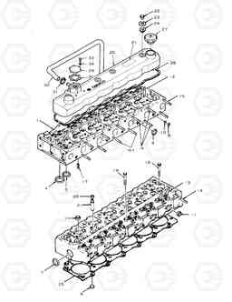 010 CYLINDER HEAD SOLAR 130W-3  , Doosan