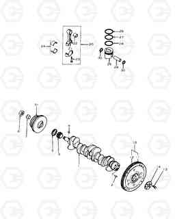 016 CRANK SHAFT SOLAR 130W-3  , Doosan