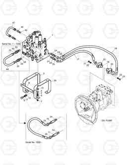 1220 MAIN PIPING(1)-KMX13A SOLAR 130W-3  , Doosan