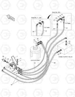 1430 BRAKE PIPING(1) SOLAR 130W-3  , Doosan