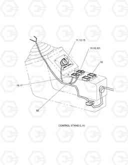 1600 ELECTRIC PARTS(3)-STAND L.H. SOLAR 130W-3  , Doosan