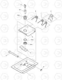 1751 DOOR LOCK-L.H. SOLAR 130W-3  , Doosan