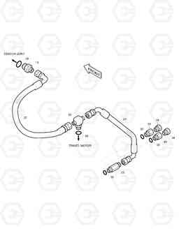 2220 PROPELL. PIPING(4)-DRAIN,TESTPORT SOLAR 130W-3  , Doosan