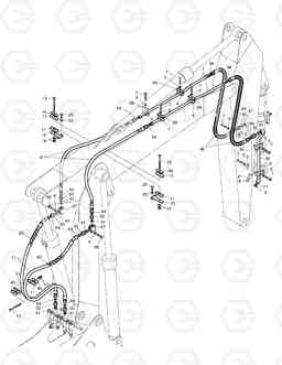 6140 ARTI.BOOM BREAKER PIPING SOLAR 130W-3  , Doosan