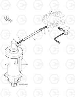 7160 FRONT OUTRIGGER PIPING(4) SOLAR 130W-3  , Doosan