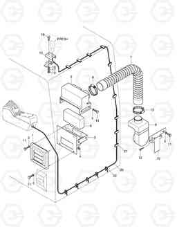 9190 CABIN FRESH AIR ASS'Y SOLAR 130W-3  , Doosan