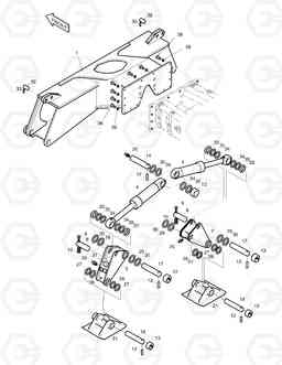9272 FRONT OUTRIGGER-BOLTING TYPE SOLAR 130W-3  , Doosan
