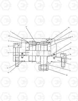 9380 PILOT GEAR PUMP SOLAR 130W-3  , Doosan