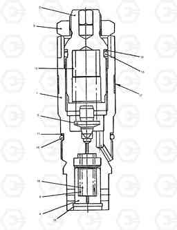 9390 RELIEF VALVE SOLAR 130W-3  , Doosan