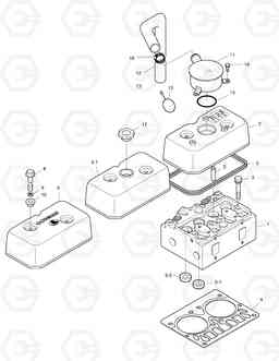 016A CYLINDER HEAD SOLAR 220LC-3       , Doosan