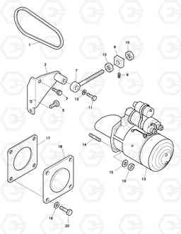 029 ELEC.PARTS& TACHOMETER DRIVE SOLAR 220LC-3       , Doosan