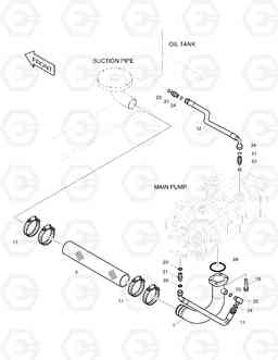 1210 OIL COOLER PIPING(1) SOLAR 220LC-3       , Doosan