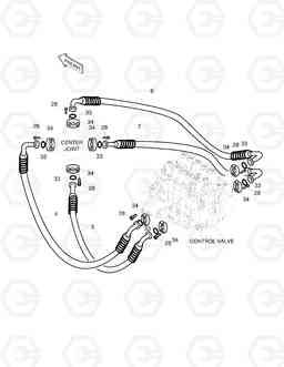 1280 MAIN PIPING(5) SOLAR 220LC-3       , Doosan