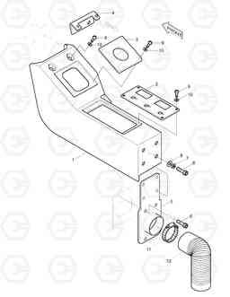 1390 CONTROL STAND(1)-L.H SOLAR 220LC-3       , Doosan